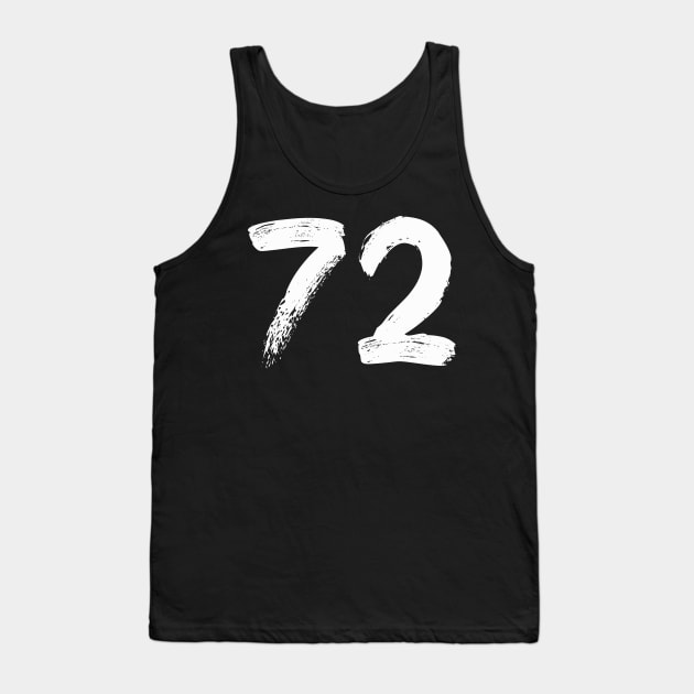 Number 72 Tank Top by Erena Samohai